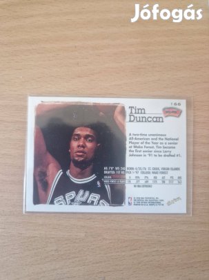 Tim Duncan Skybox Hoops 1997-98 Rookie #166 kosaras kártya