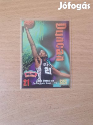 Tim Duncan Skybox Z-Force 1997-98 Rookiw #111 kosaras kártya