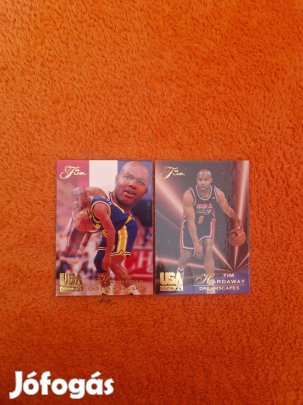 Tim Hardaway Flair USA 1994 kosaras kártyák 2db