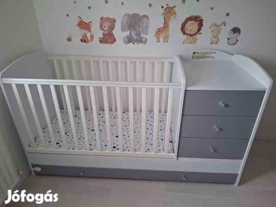 Timba Bútor Erik kombi kiságy babaágy baba ágy