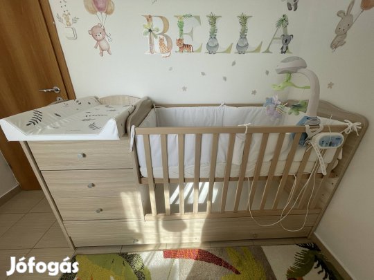 Timba Niki kombi kiságy + matrac + kiegészítők - 95 000 Ft ??