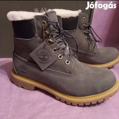 Timberland 38-as (Teljesen új, bőr, vízálló, gyapjúbéléssel)