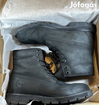 Timberland Classic 6 Hüvelykes Vízálló Bakancs Fekete Bőr