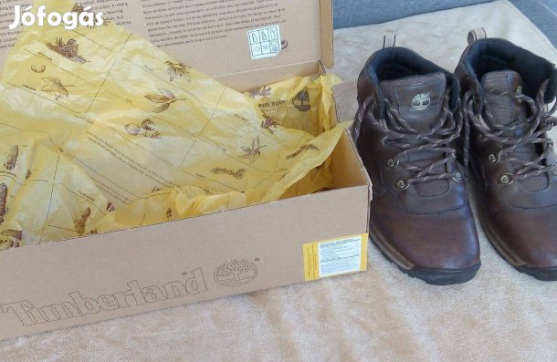 Timberland túra bakancs, bőr, vízálló újszerű, Normann Marking Eu37