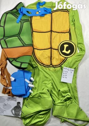 Tini ninja teknőc jelmez, tini nindzsa jelmez, felnőtt jelmez, új