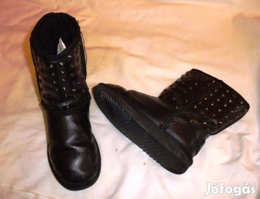 Tini szegecses mintás téli csizma