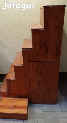 Tiny house lépcső szekrény