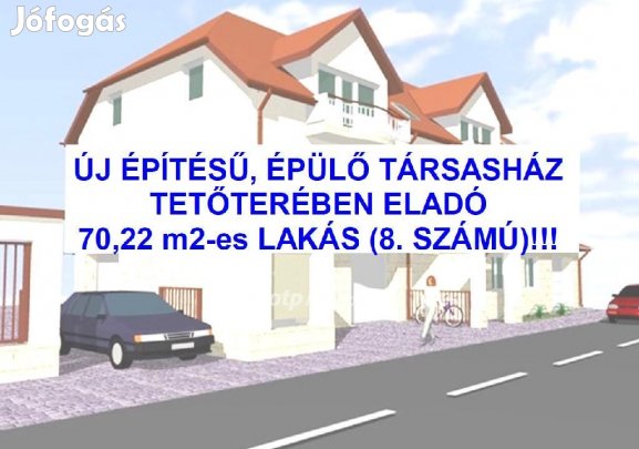 Tiszafüredi 70 nm-es lakás eladó