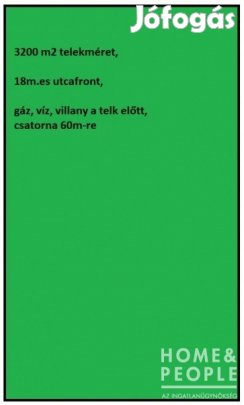 Tiszaszigeten telek eladó!