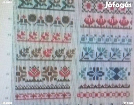 Tiszavidéki keresztszemes hímzésminták kézikönyve eladó