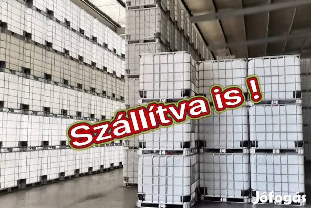 Tiszta 1000 literes IBC tartály