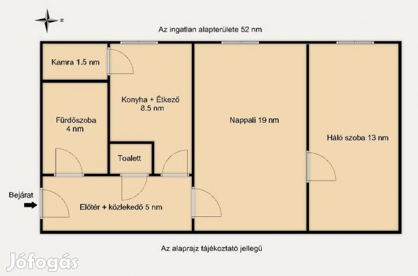 Tiszta energiájú részben felújított 2 szobás Bolgárkertész utca