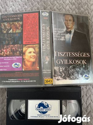 Tisztességes gyilkosok vhs kistok thriller