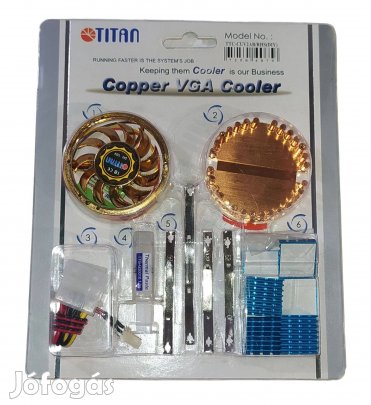 Titan TTC-Cuv2AB VGA hűtő / retro / bontatlan