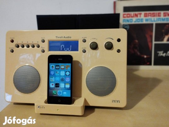 Tivoli Audio iyiyi sztereó rádió, ipad, iphone dokkoló, AUX és MIX bem