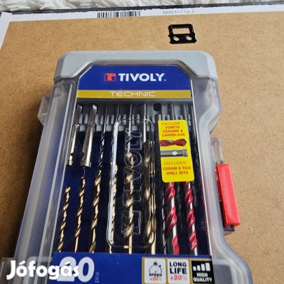 Tivoly fúrószár készlet, bármilyen anyaghoz, 20 db új bontatlan szemé