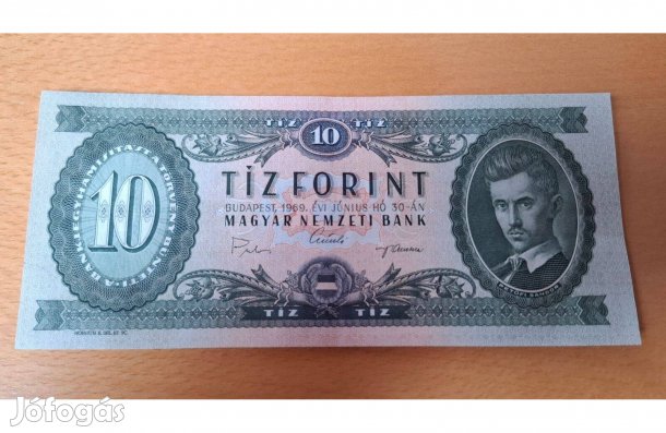 Tíz 10 forint magyar pénz 1969 UNC