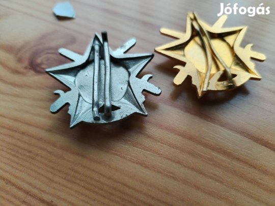 Tíz próba jelvények Katonai arany ezüst fokozatú régi db-ok