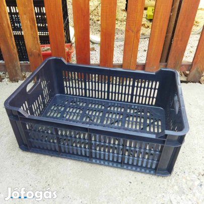 Több Új erős M20 műanyag rekesz láda tároló zöldséges gyümölcs rácsos