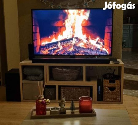 Több funkciós tv állvány, könyvespolc féláron, újszerű bútor 