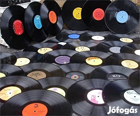 Több száz bakelit nagylemez vinyl LP lemez vegyesen Budapest IKEA Krea
