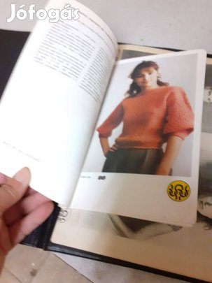 Több száz db retro kötésminta mappába lefűzve 80-as évekből