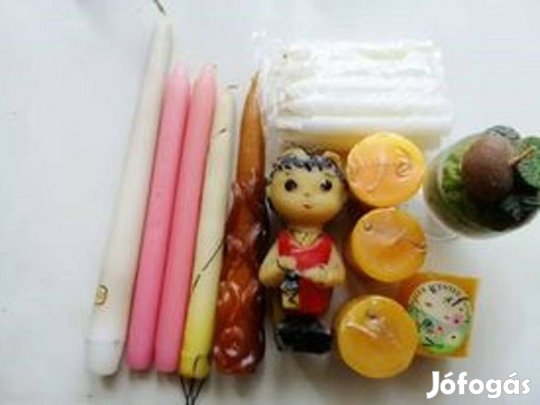 Több színű, méretú gyertya