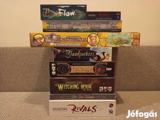 Több társasjáték: Flow, Vampire, Dungeon, Bloodsuckers, Witching Hour,