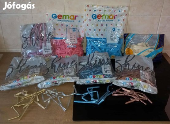 Többféle gumilufi eladó(modellező,sima,metál,shiny,szív,bóbítás,punch