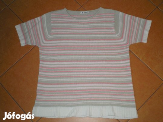 Többféle színű vékonyabb női rövid ujjú pulóver L-es L Berkertex