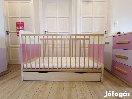 Todi kaméleon kiságy szett komóddal és szekrénnyel