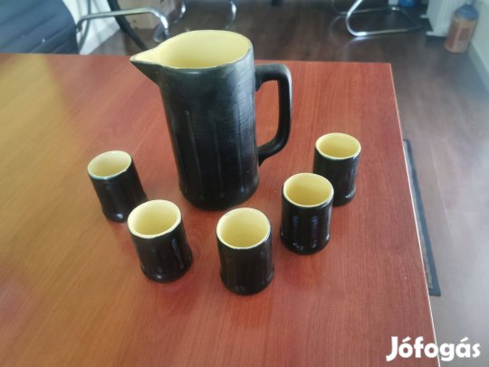 Tófej T33 kerámia retro boros készlet