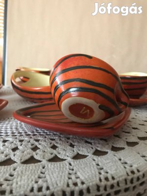 Tófej kávés készlet 6 db-os a 70-és évekből