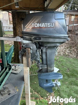 Tohatsu M15D2 15 LE rövidcsizmás csónakmotor szervizelt állapotban