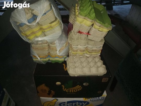 Tojástartó tojás tartó 200 db használt 10db-os 15000ft óbuda