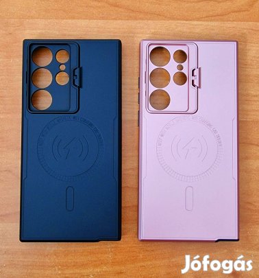 Tok Samsung Galaxy S23 Ultra Magsafe mágneses, kitámasztható Rosegold