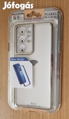 Tok Samsung S21 Ultra ezüst oldalú szilikon