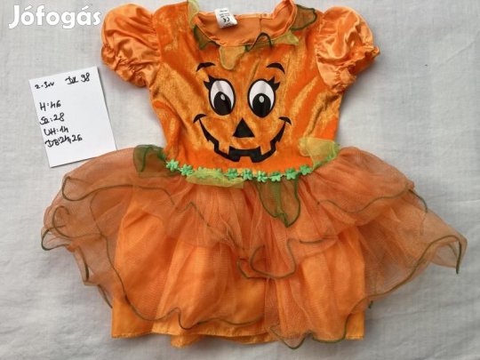 Tök jelmez, lány tök jelmez, halloween jelmez DK98
