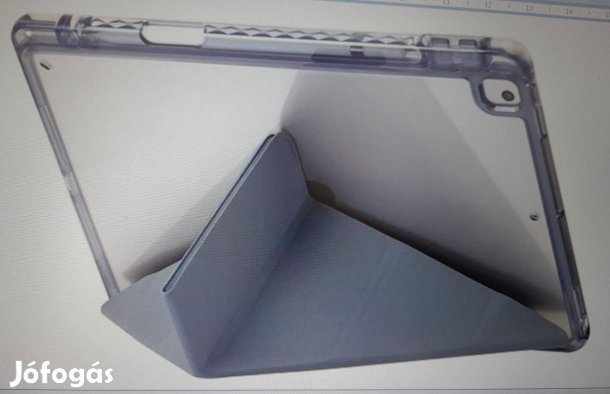 Tok transzparens hátlappal + origami állvány ipad 9,7" (2017/2018)