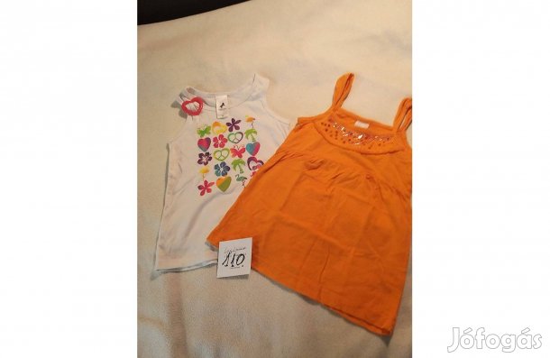 Tökéletes állapotban lévő 110-es méretű kislány felső 2 db eladó