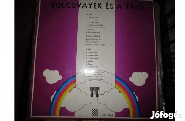 Tolcsvayék és a trió bakelit hanglemez eladó