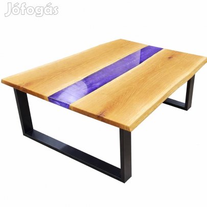 Tölgy & epoxy dohányzóasztal