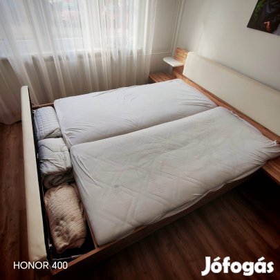 Tölgy - fehér franciaágy