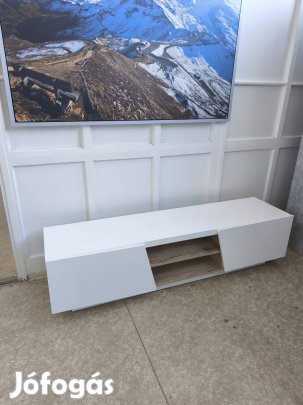 Tölgy fehér színű 2ajtós tv-állvány