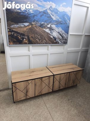 Tölgy színű 4ajtós tv-állvány