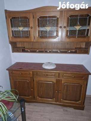 Tölgy tálalószekrény , konyha szekrény 160cm