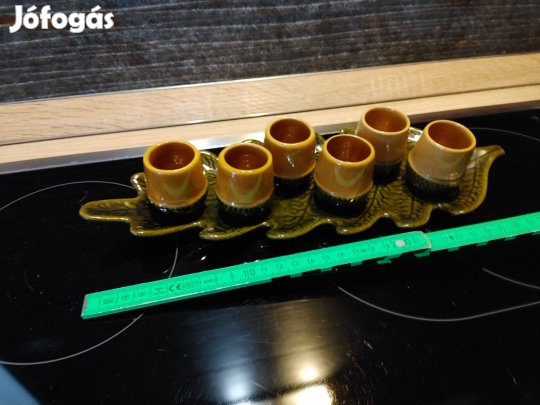 Tölgyfa makkos pálinkázó pálinka kínáló szett