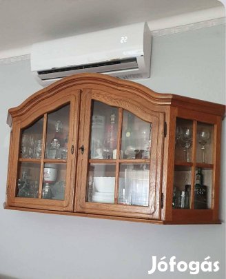 Tölgyfa vitrin