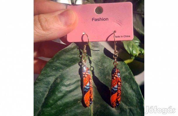 Toll mintás fém fülbevaló