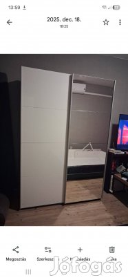 Tolóajtós gardróbszekrény eladó 
